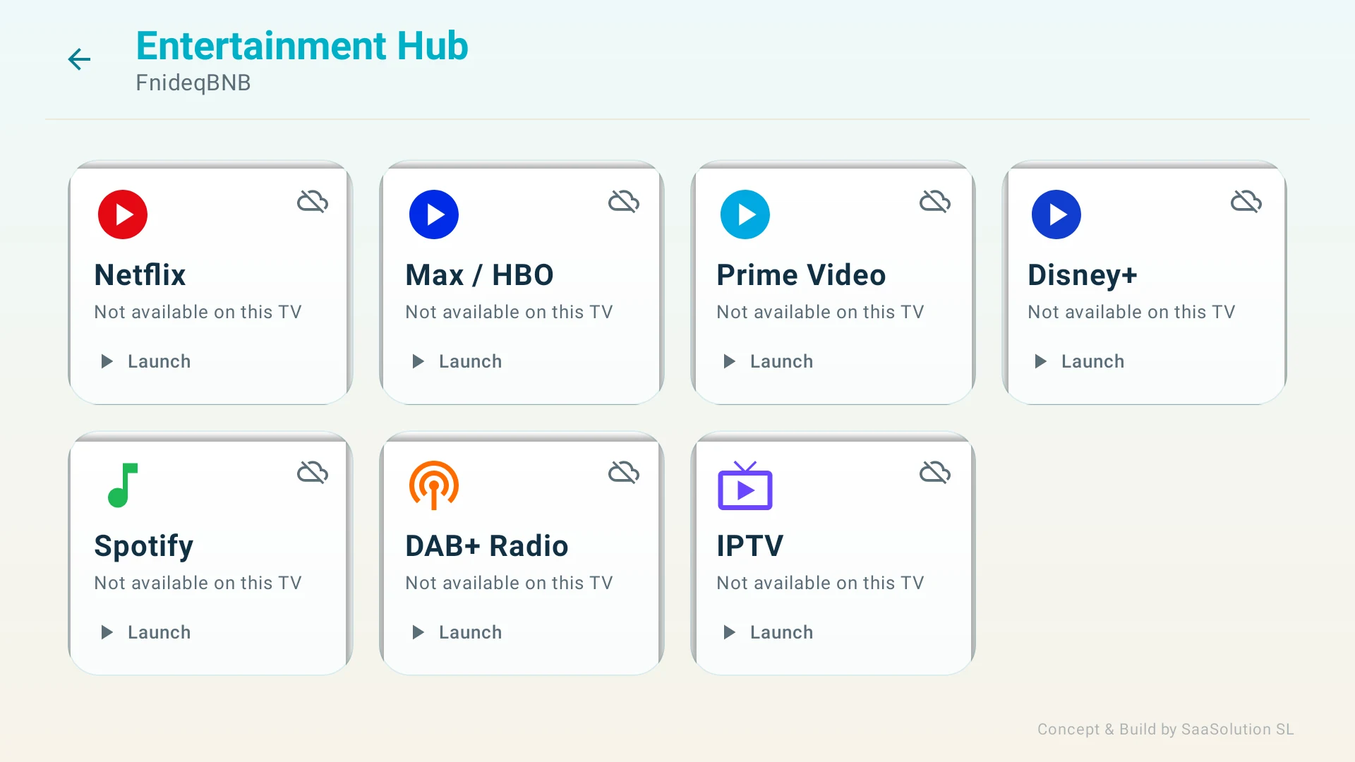 HospitalityTV app — Entertainment hub